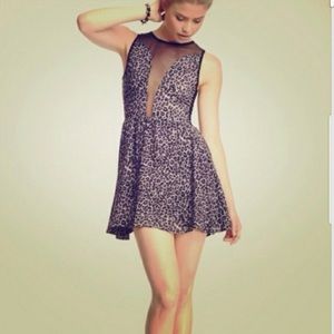 For love and lemons leopard mini dress